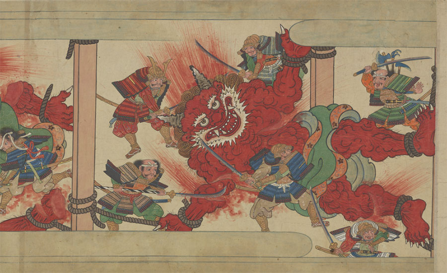 酒呑童子絵巻(巻下、部分) 江戸時代・17世紀 紙本着色 チェスター・ビーティー蔵