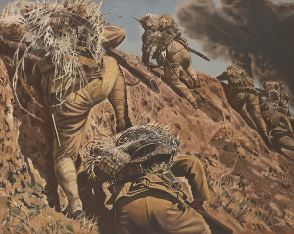 清水登之 《突撃》 1943年