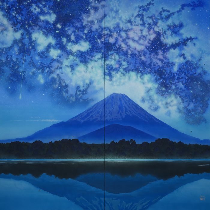 「天の川富士」

二曲屏風

日本画