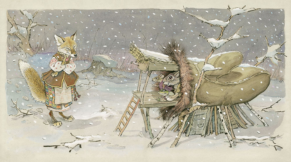 エフゲーニー・ラチョフ 『てぶくろ』(福音館書店)より　1950年