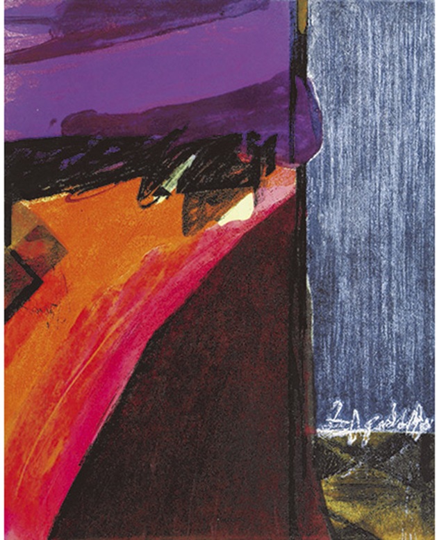 馬場 知子「Le rideaw」 H50×W40cm エッチング・カーボランダム