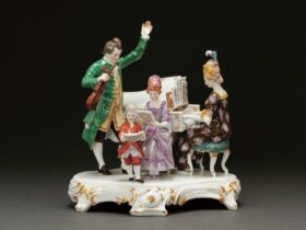 マイセン ファミリーコンサート 高さ：23cm 1903年ー1924年頃 ドイツ