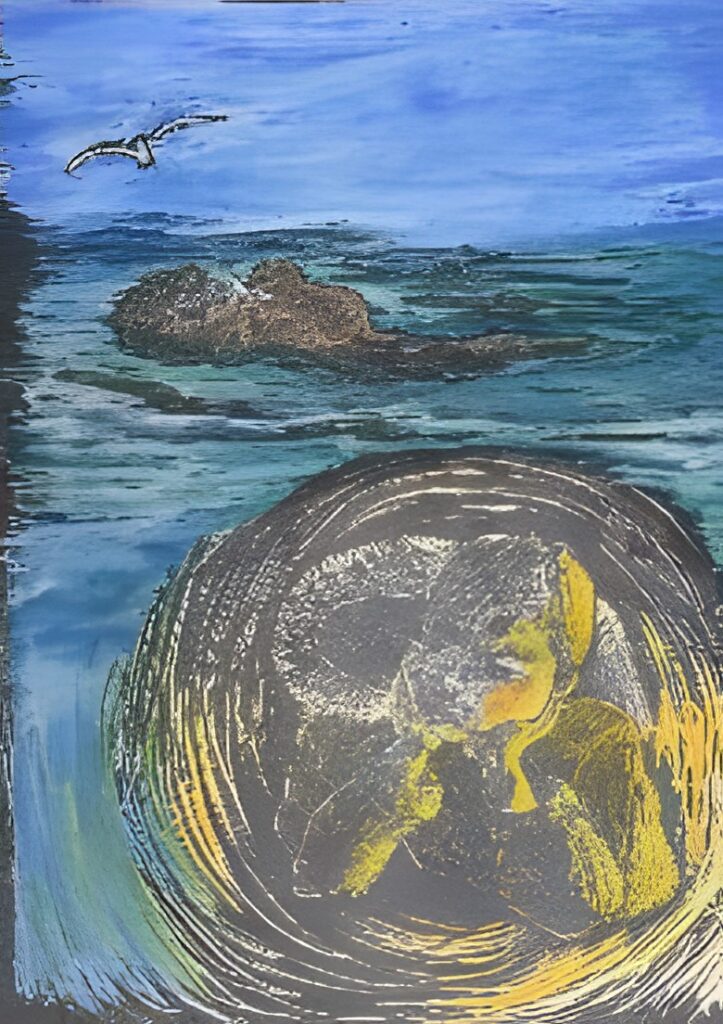 『銀色ラッコの涙』表紙絵