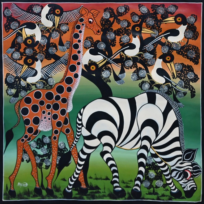 「ティンガティンガ サバンナの動物たち」マコンデ美術館