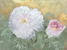 松尾敏男 「富貴春晃」 日本画 12号