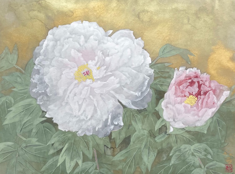 松尾敏男 「富貴春晃」 日本画 12号