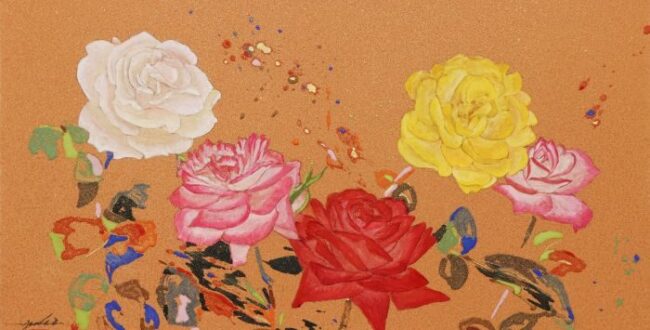 水田寛《くさむら 12》2008年 油彩、キャンバス 当館蔵