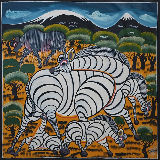 「ティンガティンガ サバンナの動物たち」マコンデ美術館