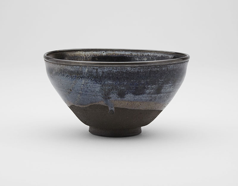 灰被天目茶碗　銘 秋葉　中国　南宋～元時代13-14世紀