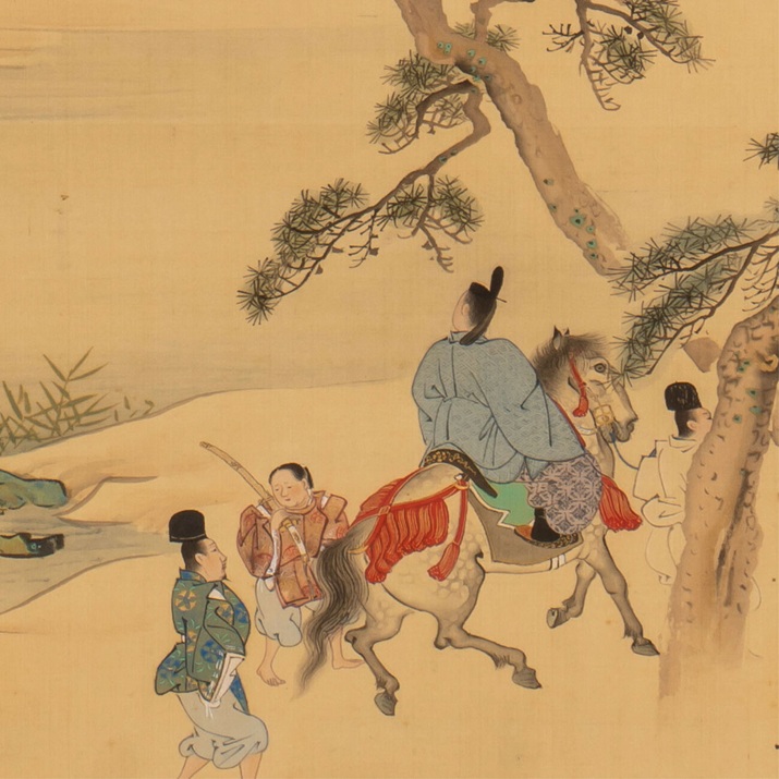 円山応挙《富士・吉野・龍田》(部分)