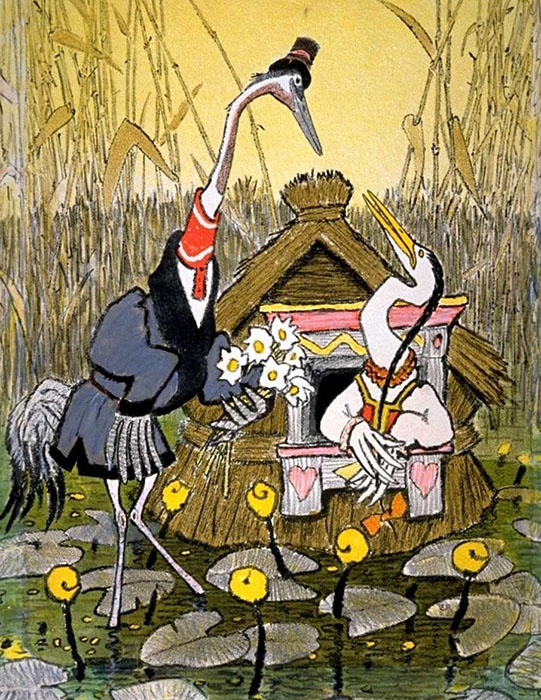 エフゲーニー・ラチョフ ロシア民話「つるとさぎ」1965年