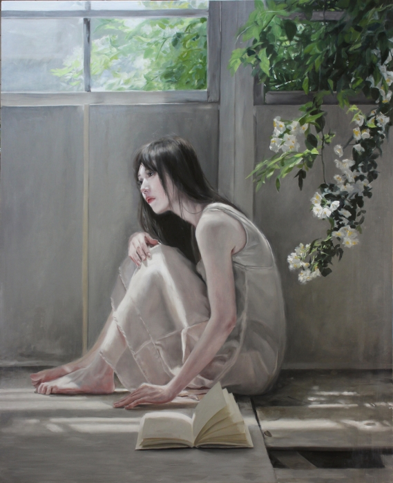 「光の記憶」 F40、油彩