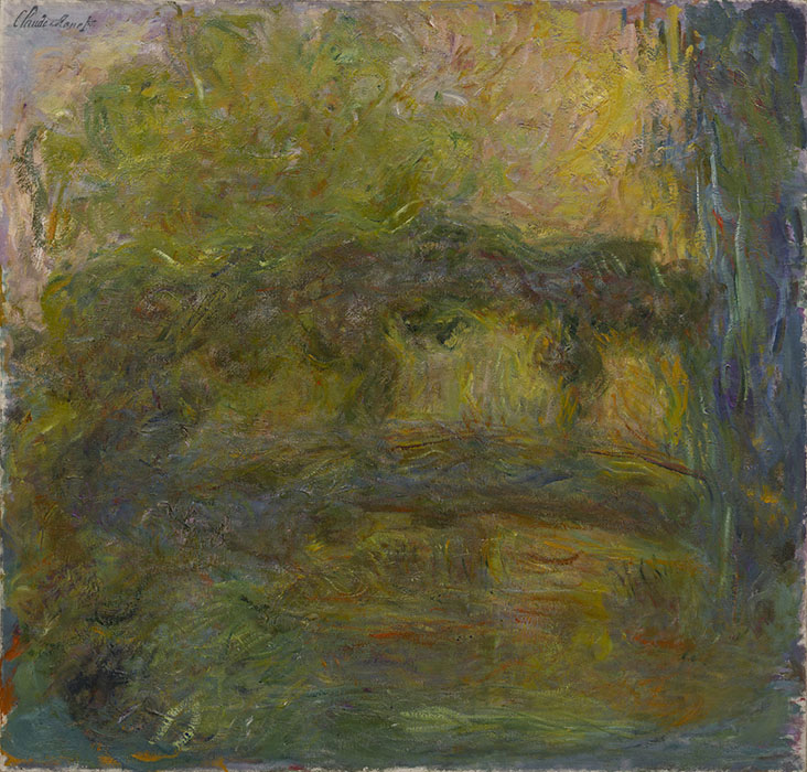 クロード・モネ《 日本風太鼓橋》1918-24年　89×93cm　アサヒグループ大山崎山荘美術館蔵