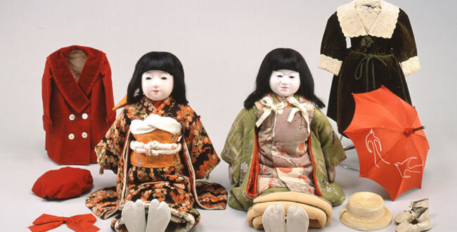 抱き人形「姉妹」 明治時代