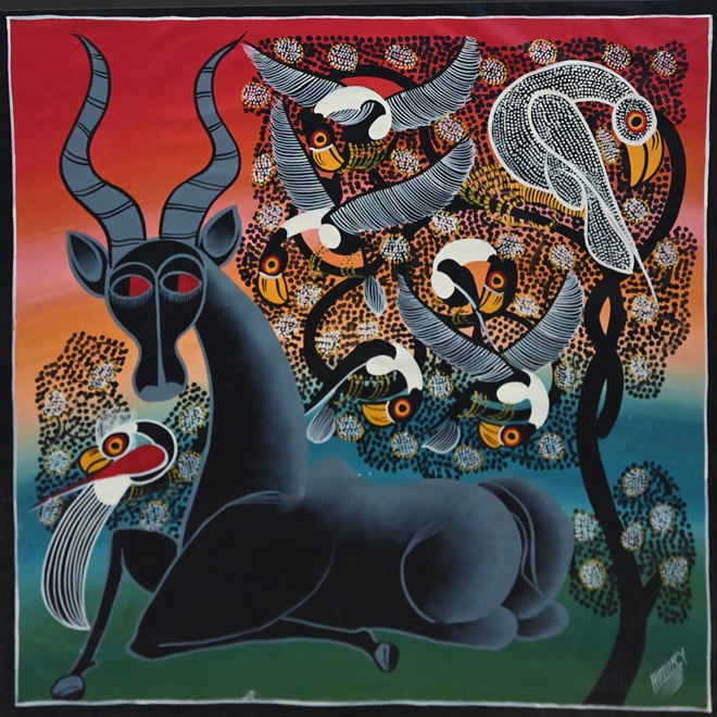 「ティンガティンガ サバンナの動物たち」マコンデ美術館