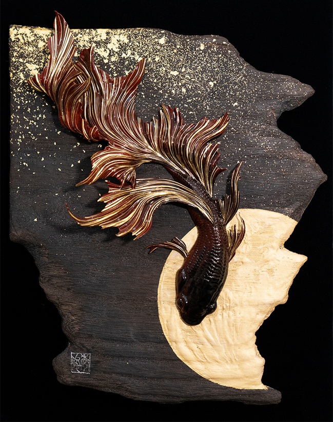 並木秀俊「月遊」
26.0×20.5×7.0cm