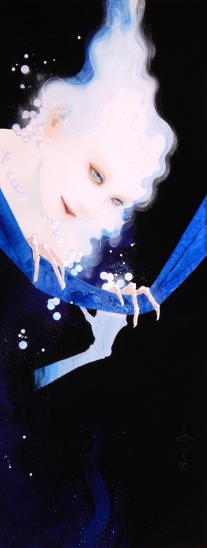 黒木美都子「不泡不滅図・人魚」
91×35cm