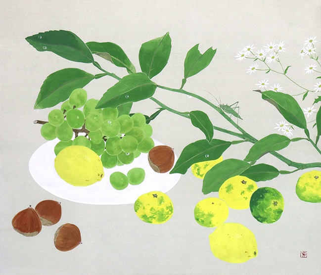 ［秋］磯部 光太郎「Biotop　爽やかに香る」
日本画　10号 　共シール