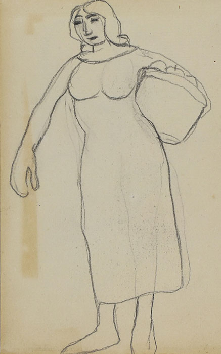 猪熊弦一郎　《自由》下絵　1951年