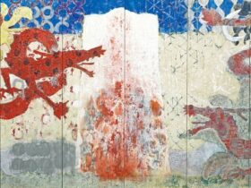 暁光 六曲一隻屏風 175×355.8㎝