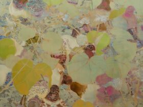 水田寛《くさむら 12》2008年　油彩、キャンバス　当館蔵