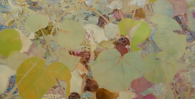 水田寛《くさむら 12》2008年　油彩、キャンバス　当館蔵