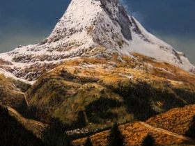 「白銀の峰 マッターホルン」（F4号）